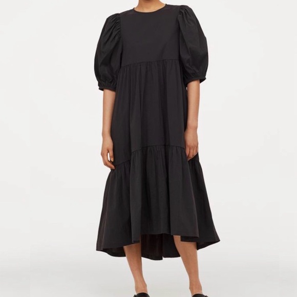 H&M Dresses & Skirts - 💎 H&M Black Puff Dress Size S
